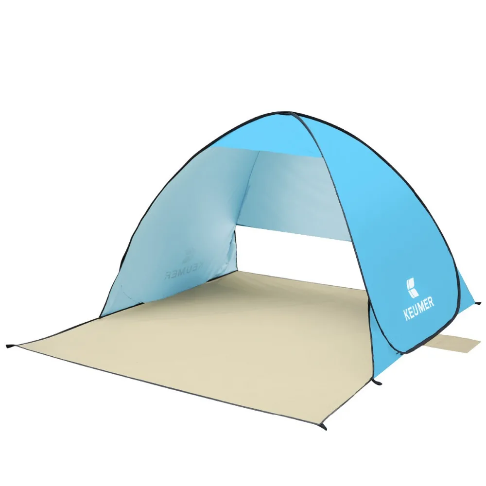 

Automatic Tent Quick Openning Tent Foldable Two Persons Tents Fishing Camping Anti UV Tent With Large Mat Big Beach Sunshelter
