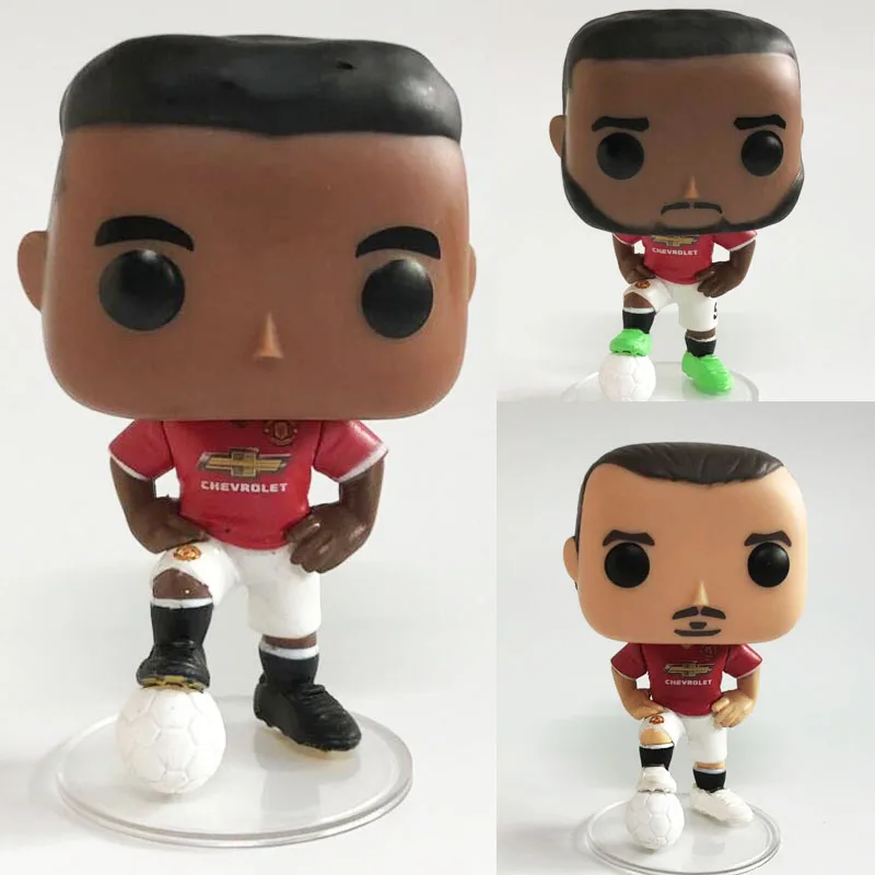 

Football Romelu Lukaku & Zlatan Ibrahimovic & Paul Pogba Vinyl Dolls Figure Model Toys