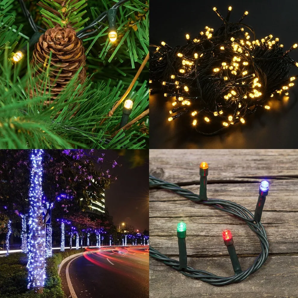 Günstig Außen Beleuchtung String 12m 22m Wasserdicht 200 Leds Soalr Girlande Lichter Fee String Lightchain Solar Floral Lampe Hochzeit party