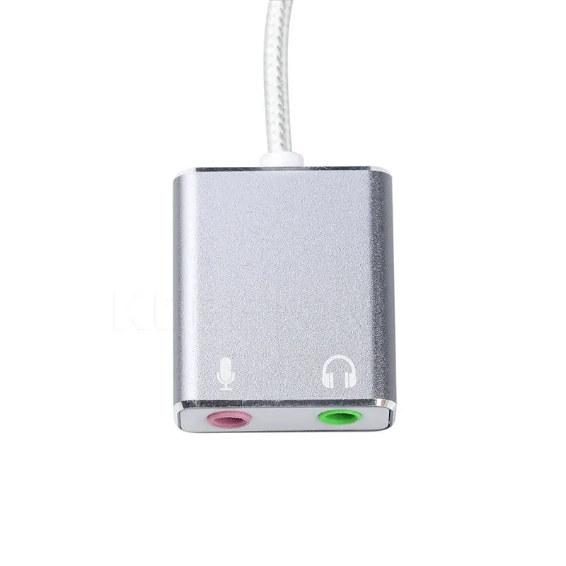 Kebidu модный аудио адаптер 3D внешняя звуковая карта 7 1 USB 2 0 до 3 5 мм Микрофон Разъем