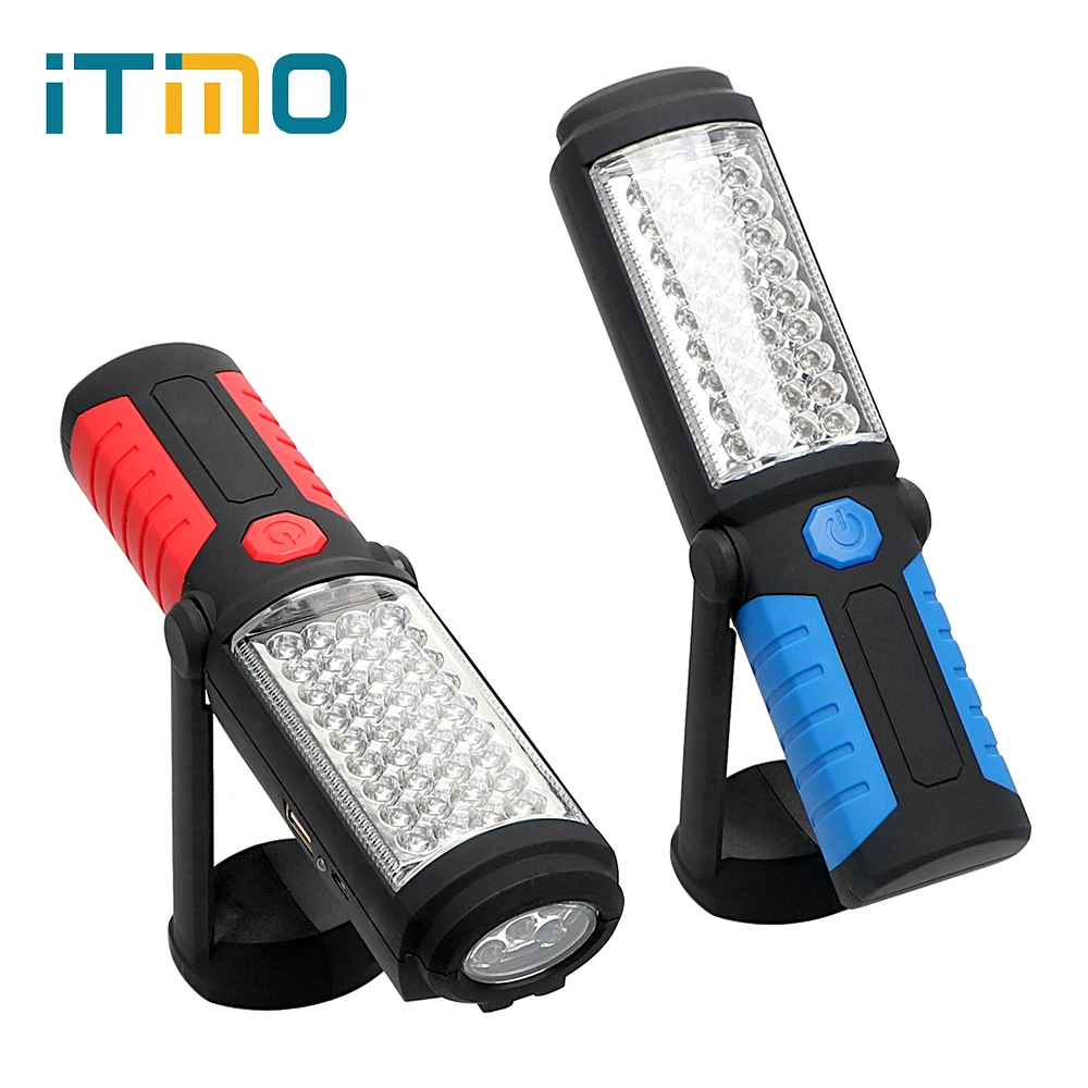 

ITimo Power Bank For Hiking Camping Portable Lantern 36+5LEDs Flashlight Magnetic+Hook Hanging Lamp Work Light USB Charge