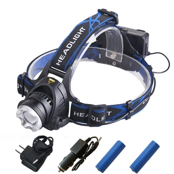 

5000 lumens led headlamp cree xml t6 xm-l2 Headlights Lantern 4 mode waterproof torch head 18650 Rechargeable Battery Newest