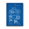 Impresiones de patente para bicicleta cuadro sobre lienzo para bicicleta p ster para pared decoraci n