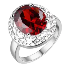Charming Design Silver Colors Wedding Ring with zircon Luxury romantic jewelry gift for a woman cool queen style top quality hot