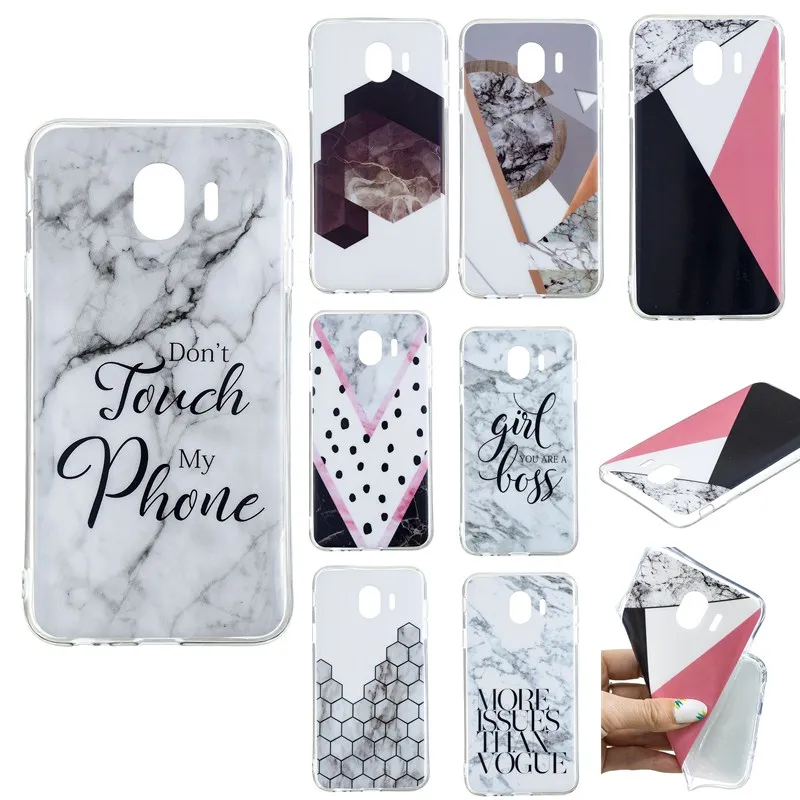 

Phone Bags Cases For Samsung A6 Plus 2018 Cover Soft Mable Funda Capas For Samsung J4 J6 J8 2018 J3 J5 2017 Cases Cover