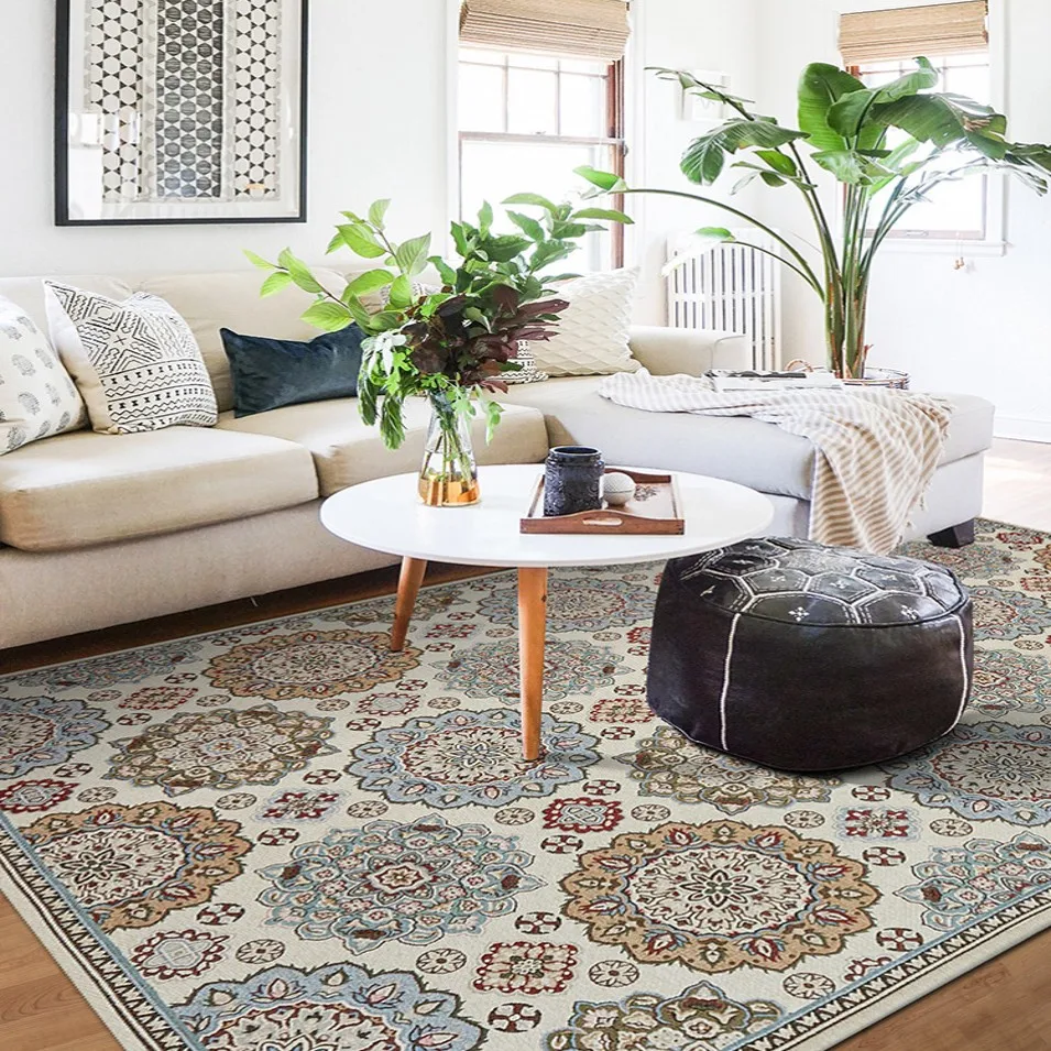 Ukuran Besar Karpet Persia Ruang Tamu Meja Kopi Karpet Persegi