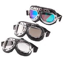 Motor Glasses Pilot Style Protective Motorcycle Bike Motor Biker Motocross ATV Scooter Cruisers Chopper Helmet Sun UV Goggles A3