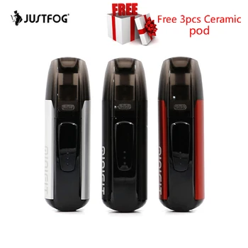 

Free Gift Justfog minifit Starter Kit 370mAh Battery vape mini starter kit & Ceramic Pod 1.5ml capacity Pod E cigarette vape kit