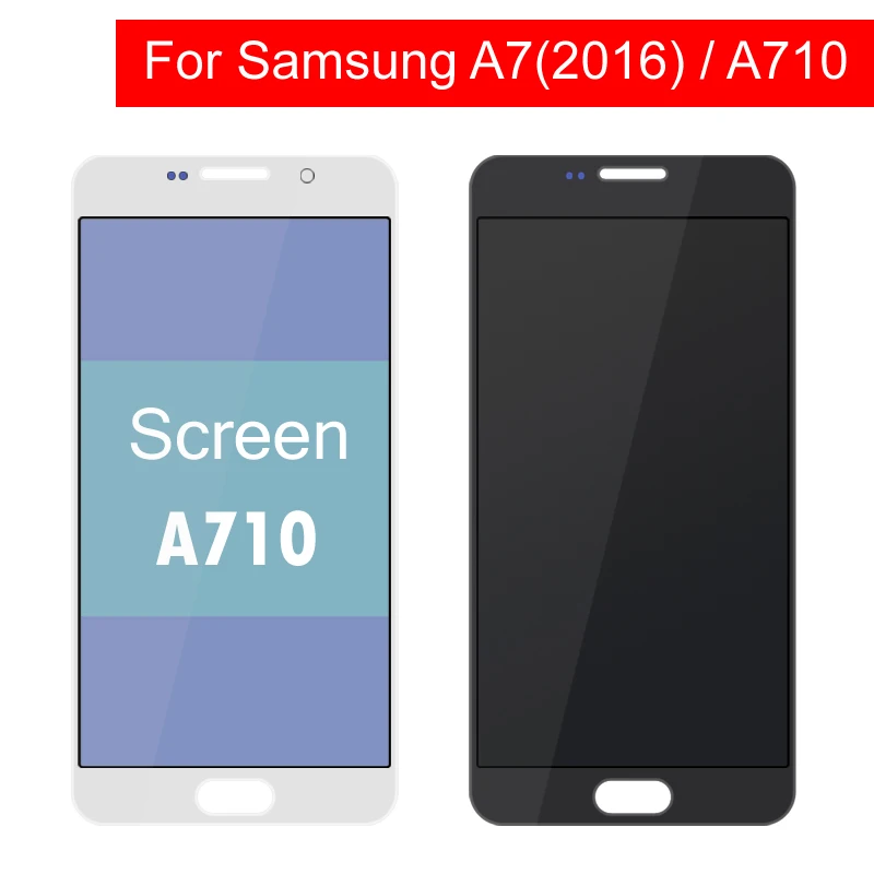 ЖК-для Samsung Galaxy A7 2016 A710 A7100 A710F A710M ЖК-дисплей кодирующий преобразователь