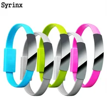 SYRINX USB кабель для Xiaomi iPhone 5S 6 6s 7 Plus X samsung S6 S7 Браслет Micro USB кабель провод Синхронизация данных зарядное устройство Шнур