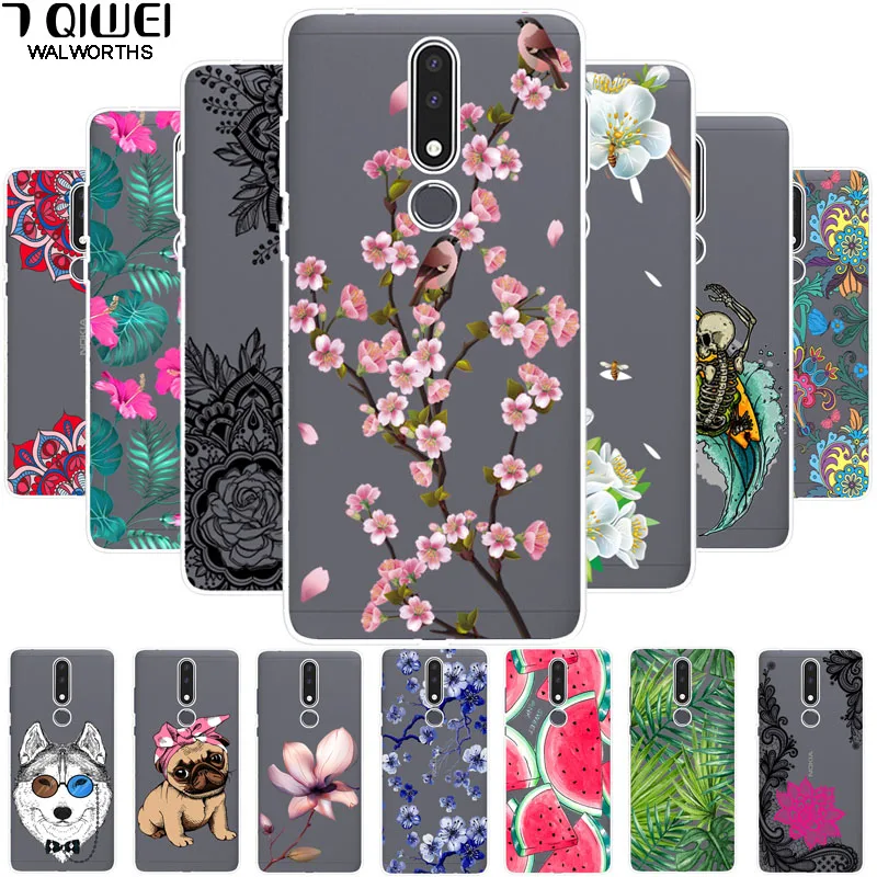 

A For Nokia 3.1 Plus Case 3.1Plus Transparent Silicone Soft TPU Phone Case for Nokia X3 Back Cover for Nokia 3.1+ Coque 6.0 inch