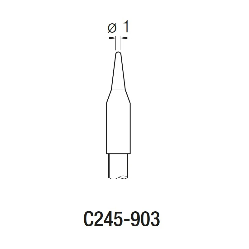 JBC C245903 741 бессвинцовый паяльник биты C245741 с T245-A сварочной ручкой - Цвет: C245903