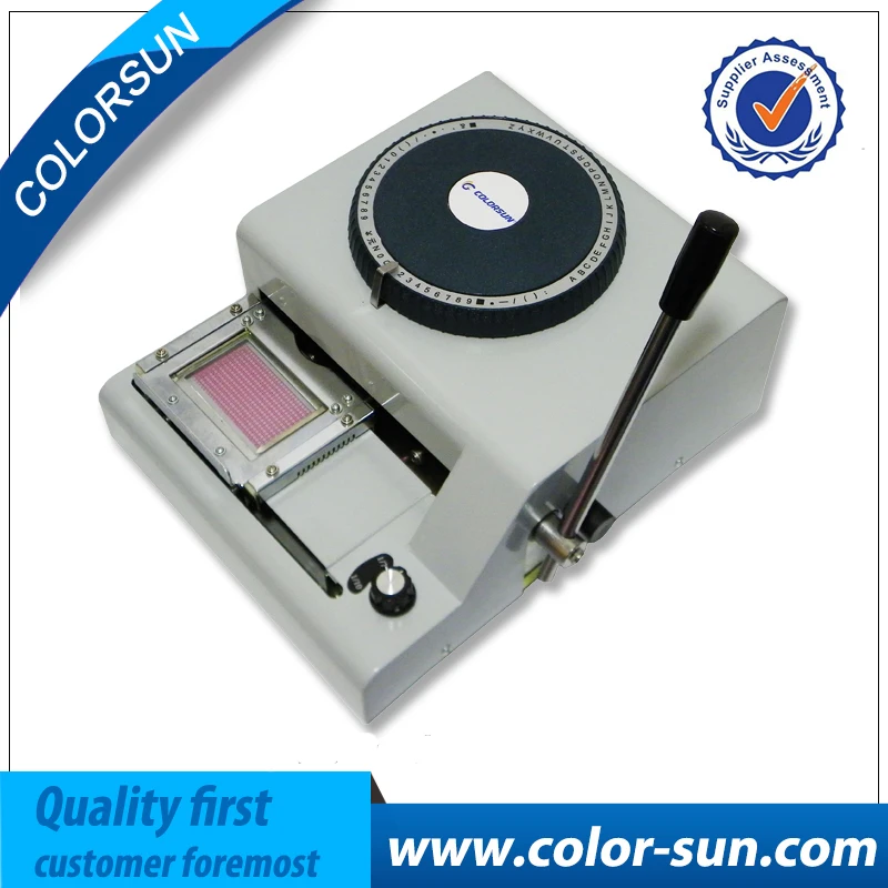 ID Card Code for Embossing Machine for PVC Card Embosserin Printers