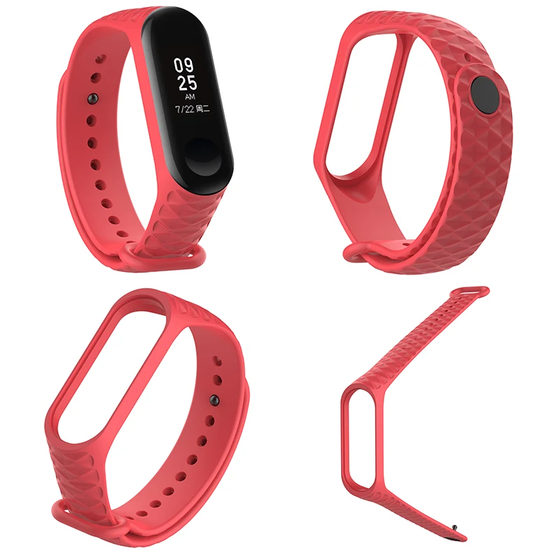 Силиконовый ремешок mi Band 3 Аксессуары для Xiaomi mi Band 3 Смарт-часы браслет 3 спортивные браслеты mi Band 3 band