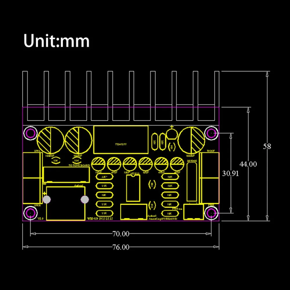 TDA7377 Мощность усилитель 2,1 DIY kit 3 канальный звук аудио усилитель доска 12-18V DC