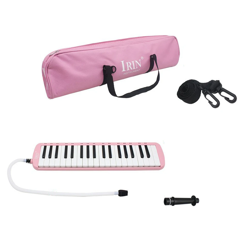 

1 set 37 Piano Keys Melodica Pianica Musical Instrument with Carrying Bag for Students Beginners Kids Pink