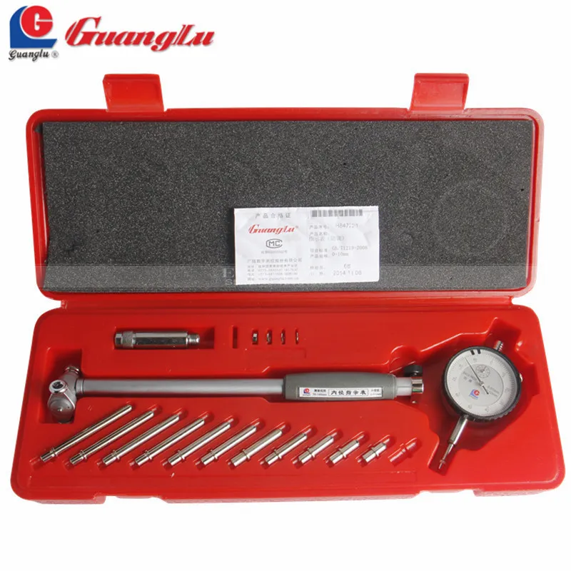 

GUANGLU Dial Bore Gauge 50-160mm/0.01mm Center Ring Dial Indicator Micrometer Gauges Measuring Tools