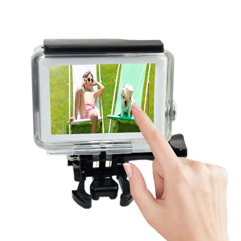 Touch Screen Waterproof Housing Case 10m Backdoor Cover For GoPro Hero