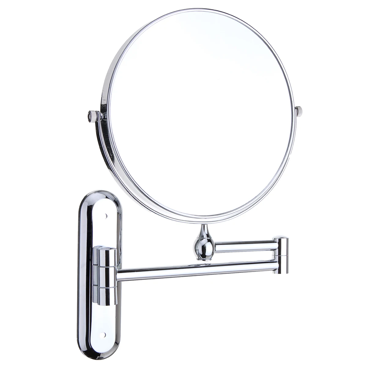 Косметическое двухстороннее 10X увеличительные зеркала хромированное круглое 8 "настенное косметическое зеркало складное туалетное