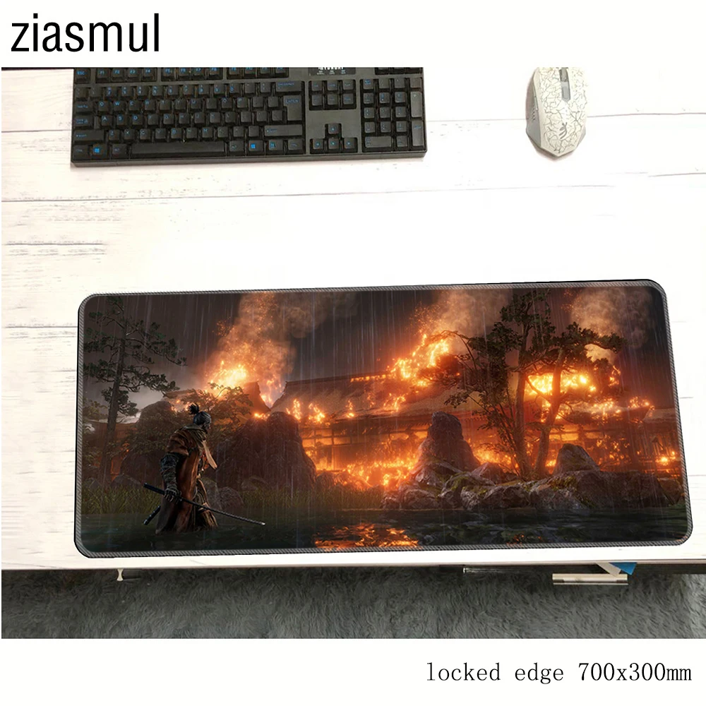 Большой коврик для мыши SEKIRO 700x300x3 мм ноутбука компьютерный игровой HD с принтом