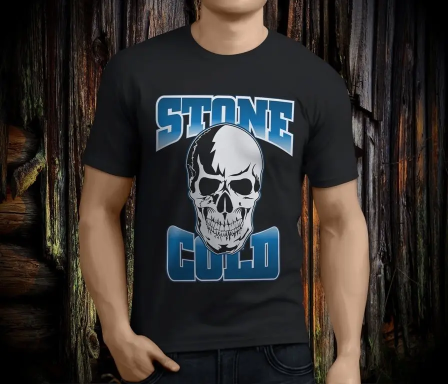 

New Stone Cold Steve Austin F Fear Drink Beer Men's Black T-shirt Size S-3XL Sleeve T Shirt Homme Novelty O-Neck Tops