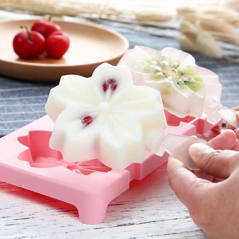 DIY Вишневый цветок торт мороженое абразивы инструменты ледяной бар палка