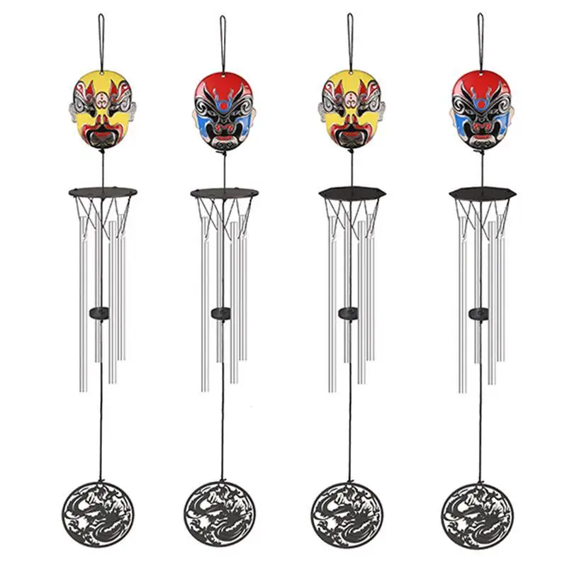 Multi tube Music Wind Chime Ornaments Dragon Mascot Nordic Decoration Home Hanging Peking Opera