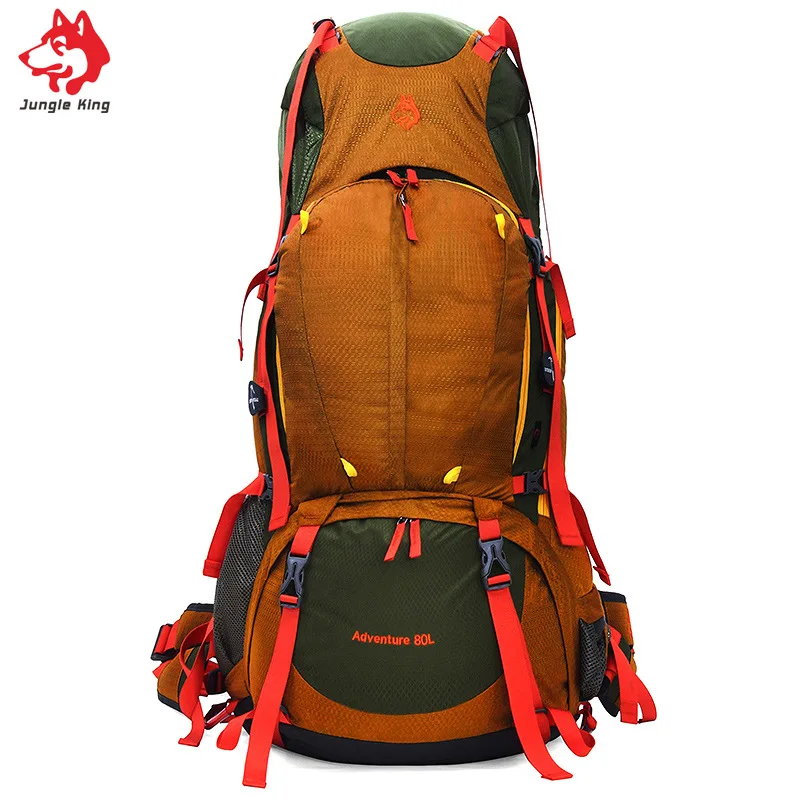 Jungle King 2017 Outdoor professional mountaineering bag 80L heavy backpack large capacity necessary sports camping hiking Jungle King 2017 Outdoor professional mountaineering bag 80L heavy backpack large capacity necessary sports camping hiking