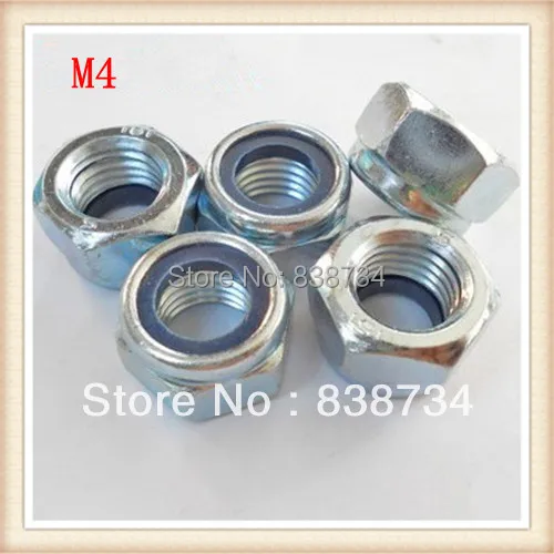 1000pcs din985 carbon steel m4 zinc lock nutnut nutm4 lock nutm4 nut