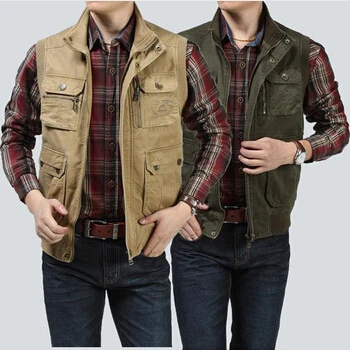 2014 military style male brand vest,men's multi pocket