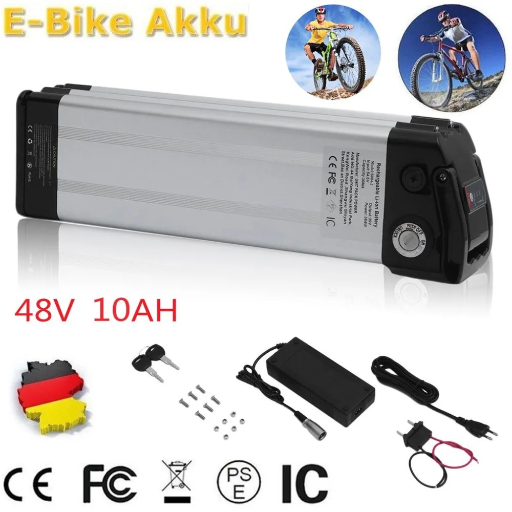 

48V 11AH High Efficient Electric Bicycle Li-Ion Battery S004-2 Replacement Battery For E-Bike Bicycles Mountain Bikes EU Plug