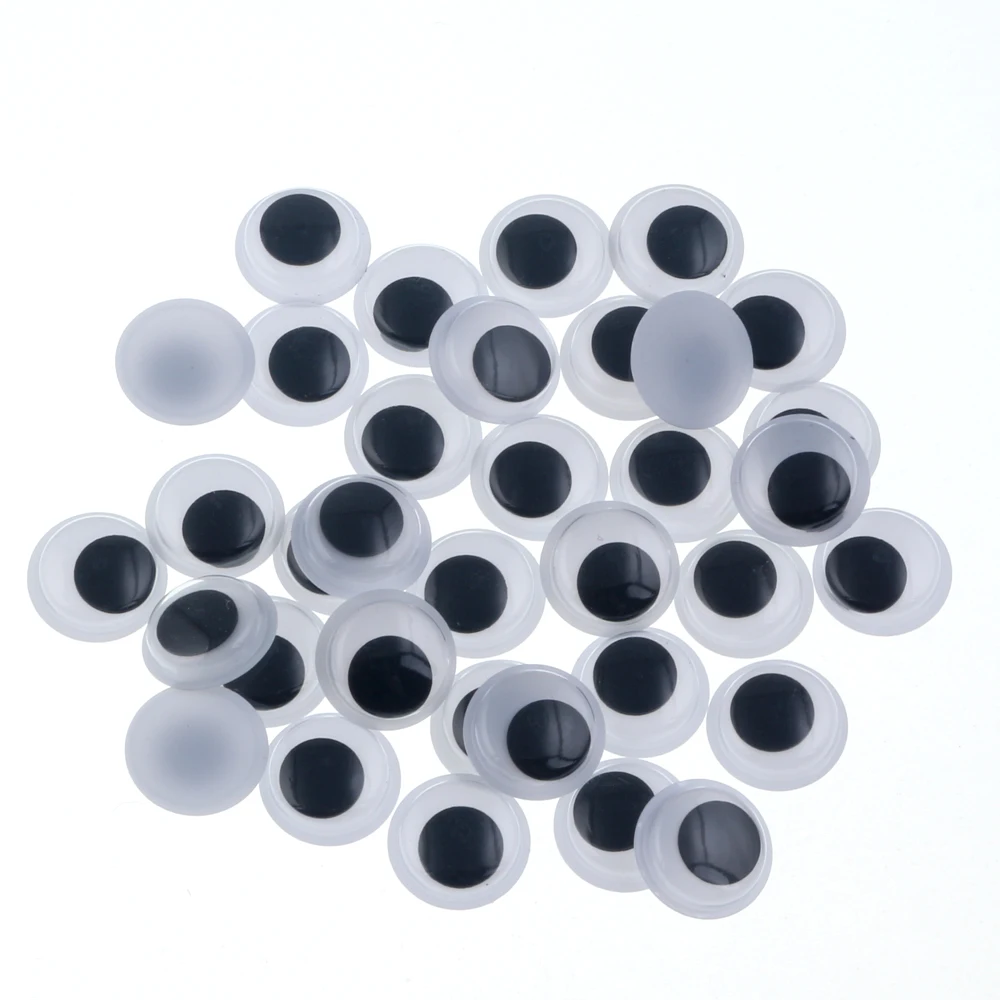 5-40mm Size Movable Eyes Plastic Wiggle Googly Eyes Scrapbooking Used for Toy Doll Accessories DIY Kids Craft