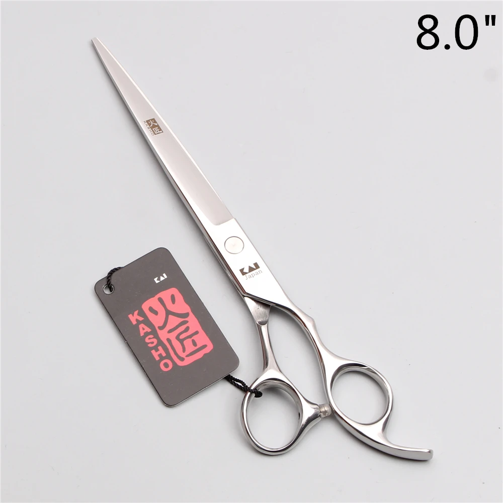 

8" Kasho JP Stainless Straight Scissors Thinninng Shears Cats Dogs Scissors Animal Shears Professional Grooming Scissors H1006