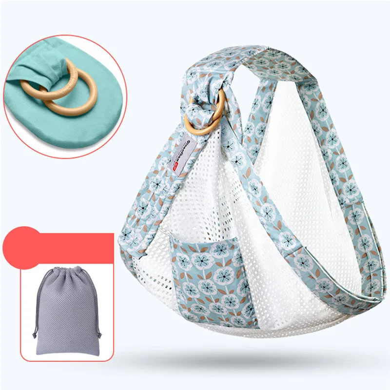 Multi-functional Grid Breathable Baby Carrier breathable mesh strap Infant Nursing Cover Carrier Mesh Breastfeeding Carriers - Цвет: BU