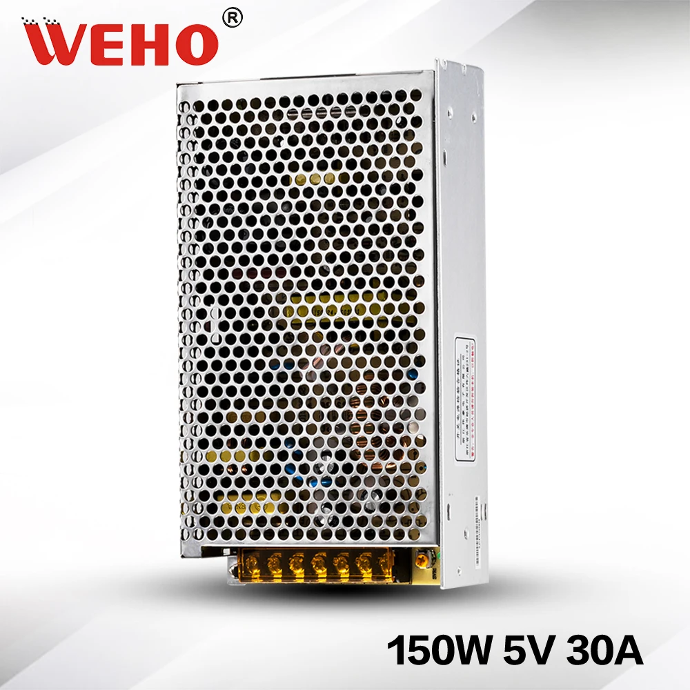 (S-150-5) блок питания IP20 с постоянным напряжением 150 Вт 30 А 5 В переключателем от