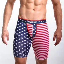Сексуальное нижнее белье мужские боксеры шорты мужские хлопчатобумажные шорты нижнее белье домашняя одежда для сна сценические выступления облегающие трусы