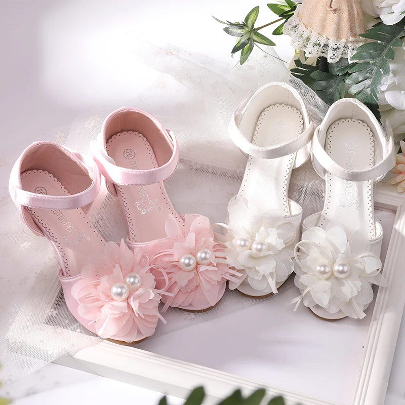 

Girl's Closed Toe Silk Like Satin Low Heel Pumps Flower Girl Shoes size 24-36 for 2-16 years old kinds503-7