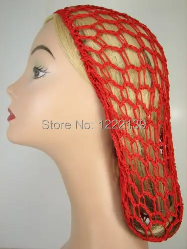 

20pcs/lot Soft Polyester Rayon Snood Crocheted Hair Net For Women