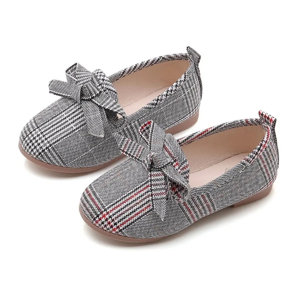 

OUTAD Kids Shoes for Girls Spring Autumn Bow Tie Breathable Casual Shoes Anti-slip Kid Sport Shoes Children Sneakers