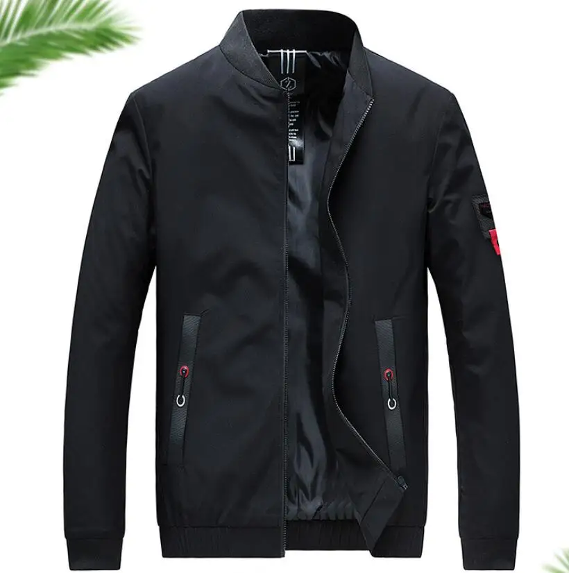 2019 New PL1804 Spring Autumn Casual Solid Fashion Slim Bomber Jacket Men Overcoat Baseball Jackets Men's streetwear Jacket 2019 New PL1804 Spring Autumn Casual Solid Fashion Slim Bomber Jacket Men Overcoat Baseball Jackets Men's streetwear Jacket