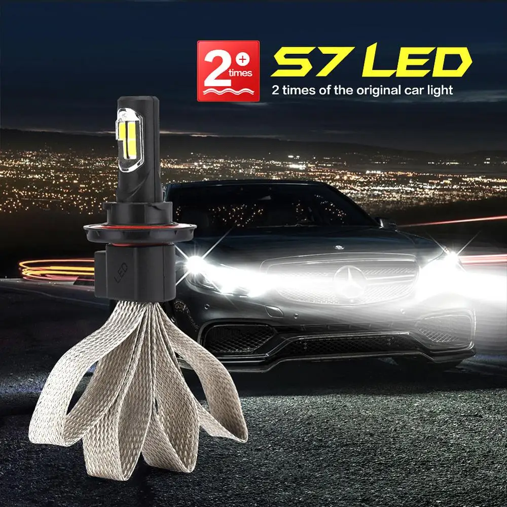 Buy 2PCS H4 H7 H11 LED Light Bulbs for Cars Headlamp