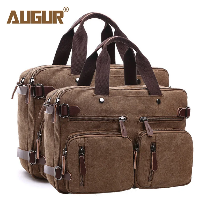 

AUGUR Canvas Travel Backpack Men Shoulder Bag Backpacks Male Large Capacity Multifunctional Laptop Back Pack Mochila Hombre
