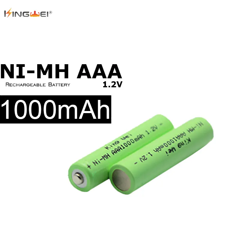 10 шт. перезаряжаемые аккумуляторы AAA 1 2 в Ni MH 1000 мАч|rechargeable battery|aaa rechargeable batterybattery 1.5v