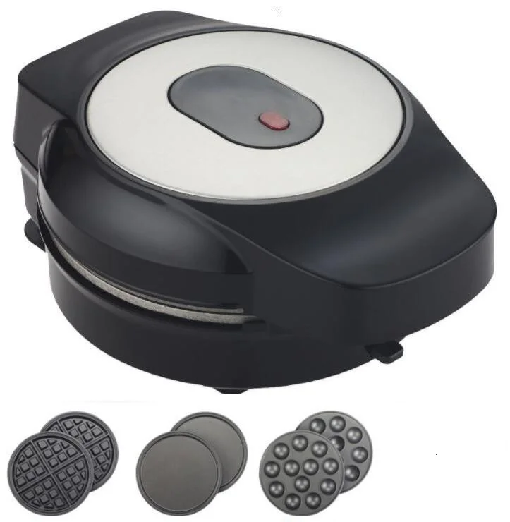 3 In 1 Household Interchangeable Plates Waffle Maker Electric Sandwich