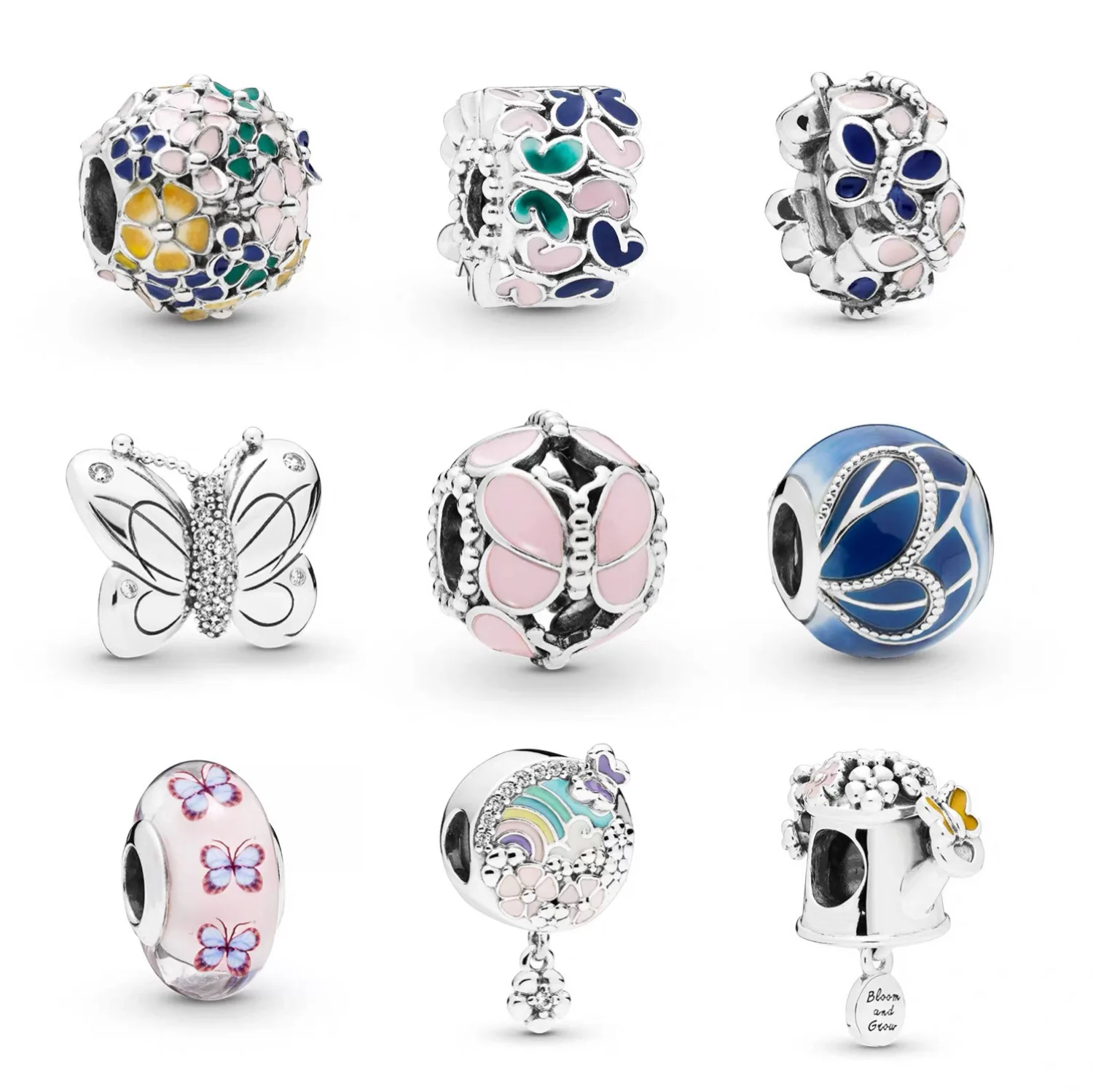 

The classic wreath butterfly around Butterfly hug Butterfly dances Pink & Blue butterfly wings Colorful flowers Watering can