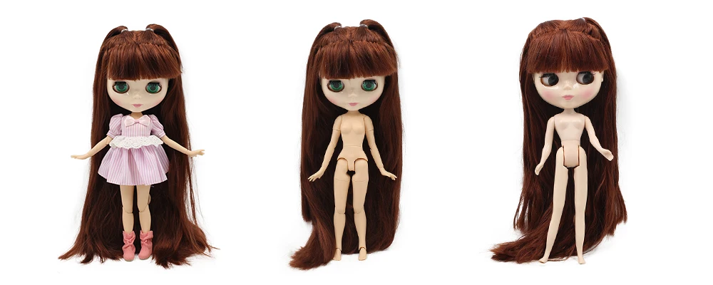 Ледяная фабрика Blyth кукла шарнир тело DIY обнаженные игрушки BJD модные куклы девушка подарок Специальное предложение на продажу с лицом оболочки ручной набор A& B