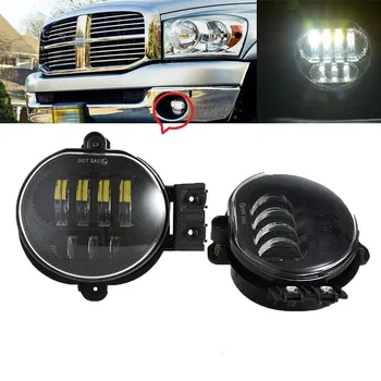

2pcs Car Lights Fog Lamp for 2002-2008 Dodge Ram 1500 2500 3500 /2004-2006 Dodge Durango Pickup Truck Black Led Fog Light