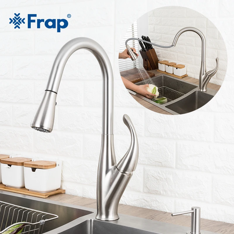  GAPPO kitchen faucet mixer Kitchen Sink Faucet stainless steel tap pull out Single Handle Swivel Sp - 33013216348