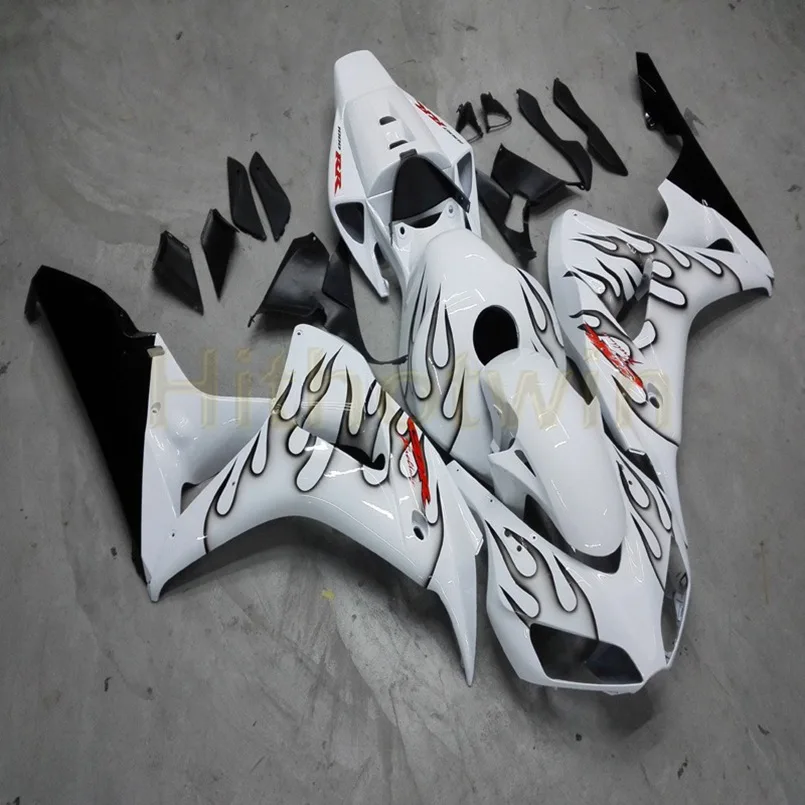 Мотоцикл Обтекатели для HONDA 06 07 CBR1000RR 2006 2007 мотор панели+ Botls+ крышка бака+ литьевая форма серебристо-серый