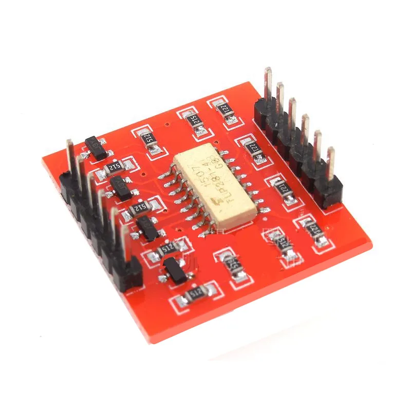 5pcs/lot 4 way optocoupler isolation module, high and low level expansion board, electronic building blocks module.